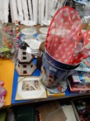 Assorted Waste Bins, Garden Novelties, etc.