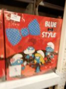 Three Sets of Blue Style Smurf Perfume Gift Boxes