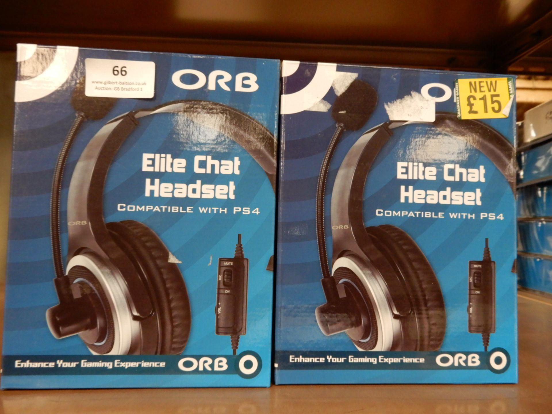 Four Orb Elite Chat Headsets (Compatible with PS4)