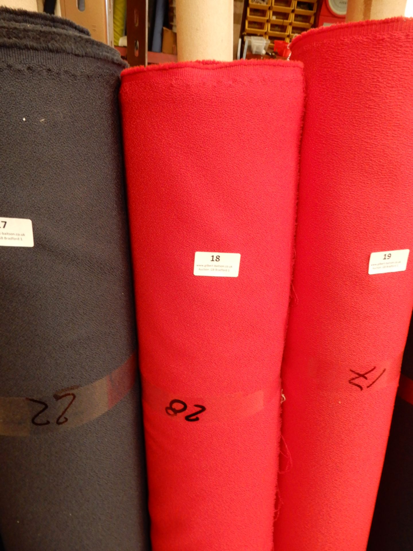 48" Width Roll of Red Crepe Fabric Approx 28m