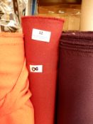 48" Width Roll of Maroon Fabric Approx 8m