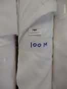 84" Width Roll of Brilliant White Non-Patterned Fa