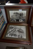 Four Framed Local History Photo Prints - Horsewash