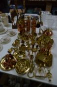 Large Selection of Copper and Brass Ornaments, Pok