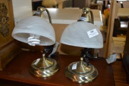 Pair of Brass Effect Anglepoise Desk Lamp