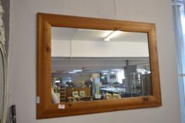 Pine Framed Rectangular Wall Mirror