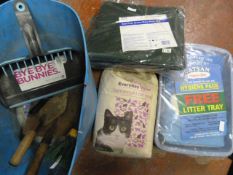 Cat Litter Tray, Cat Litter, Seat Pads and a Small