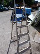 Set of Four Tread Aluminium Step Ladders