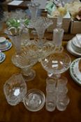 Selection of Glassware; Fruit Bowls, Vases and Dec
