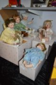 Collection of Ashton Drake Porcelain Dolls