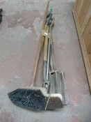 Garden Forks, Spade and Brooms