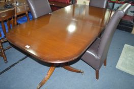 Mahogany Twin Pedestal Extending Dining Table