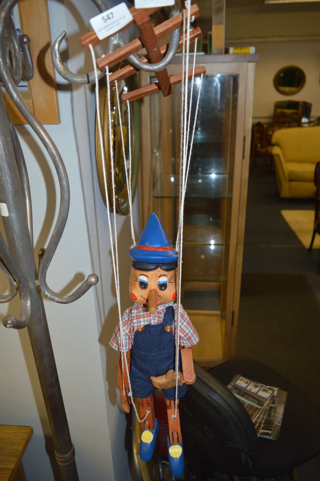 Carved Wooden Puppet - Pinocchio