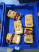 *Tray Containing 5 Caltek Multimeters