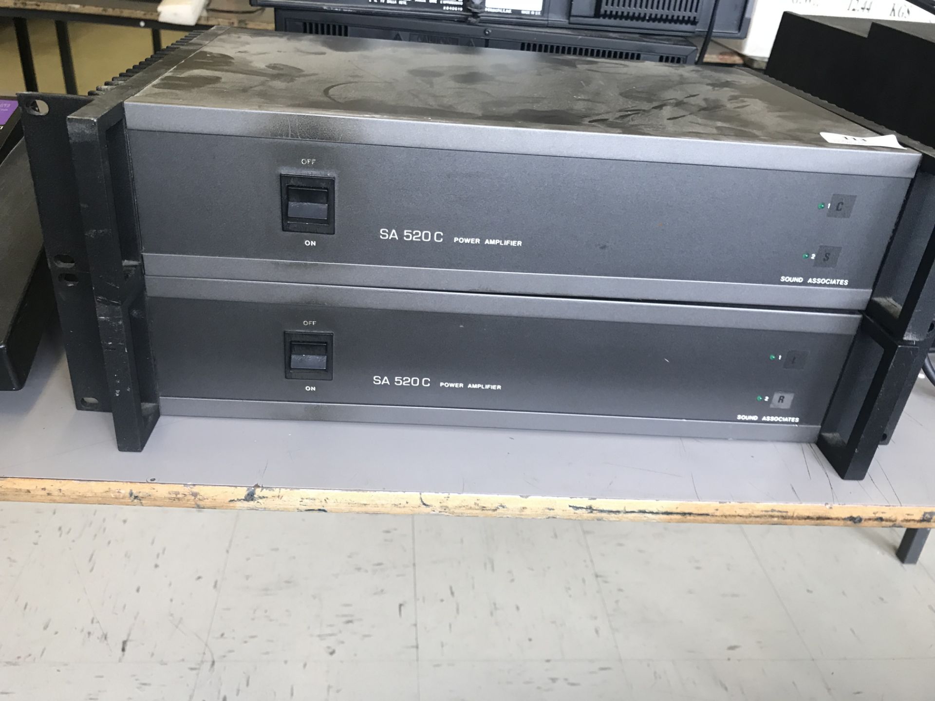 *Two Sound Associates SA520C Power Amplifiers