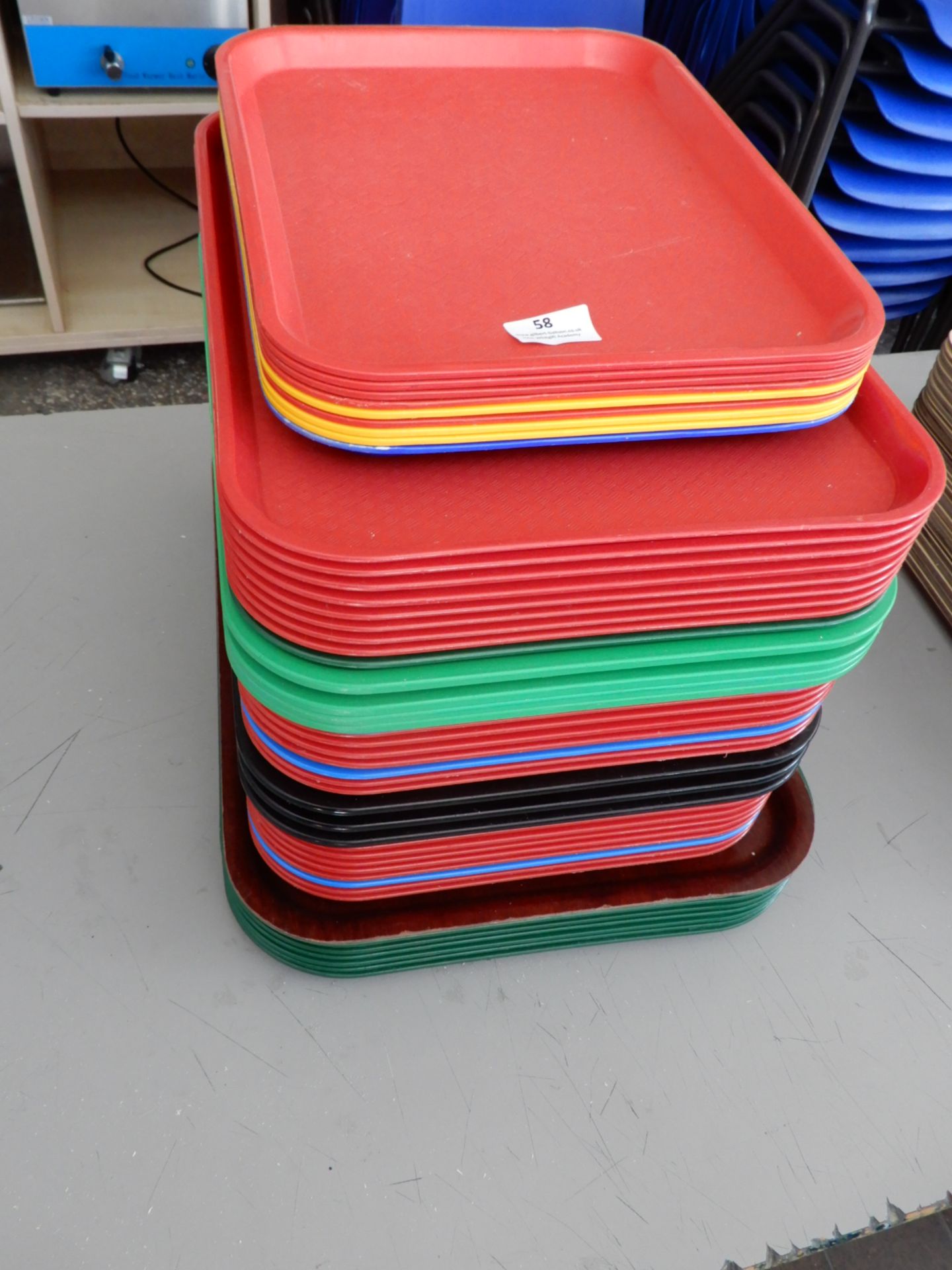 *Forty Eight Multicoloured Plastic Trays