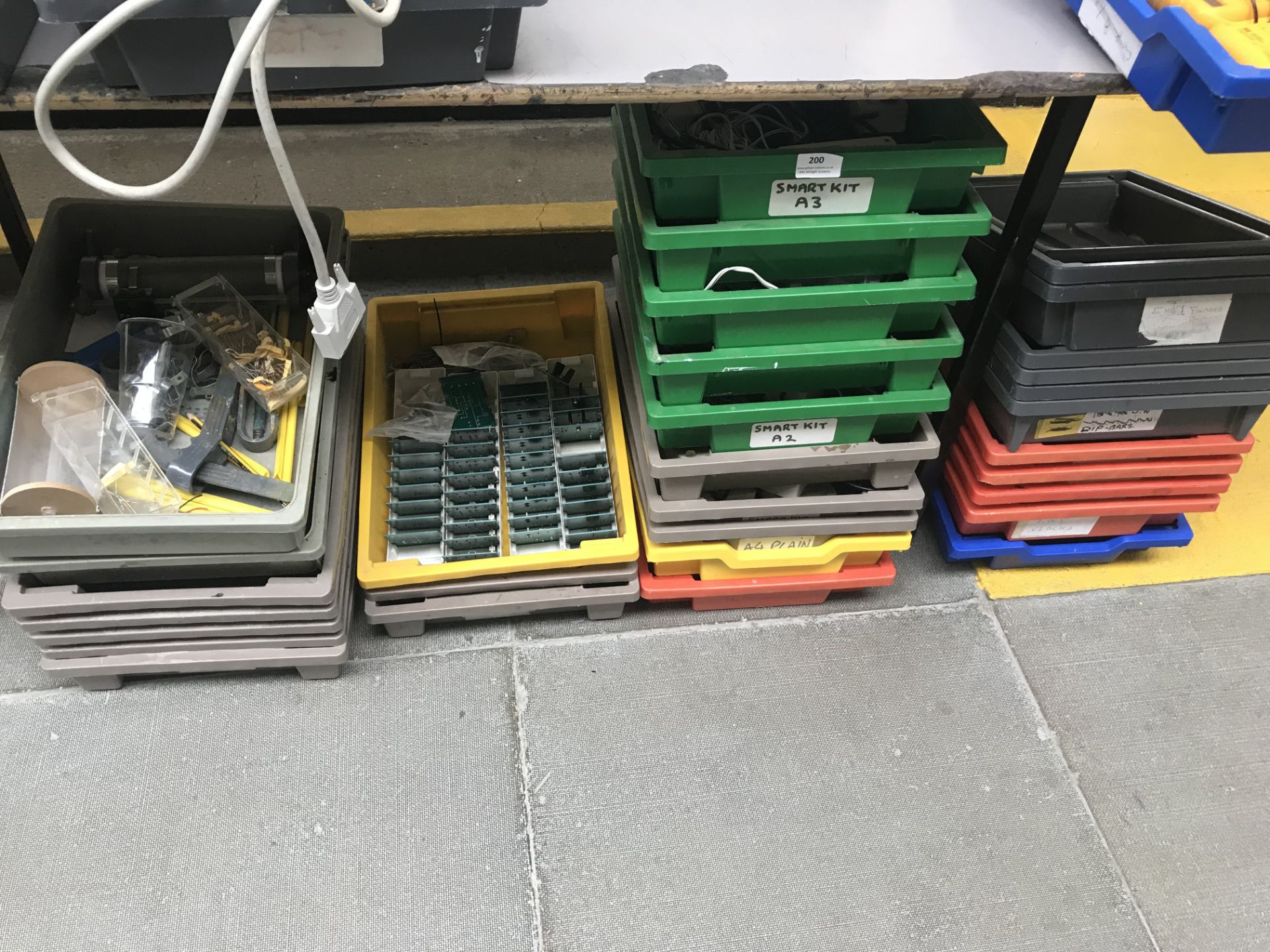 *Thirty Two Plastic Storage Trays Containing Assor