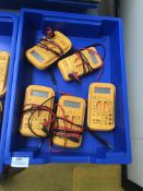 *Tray Containing 5 Caltek Multimeters