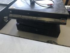 *DVD Player and Two VHS Recorders
