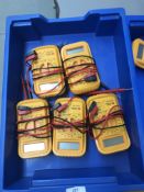 *Tray Containing 5 Caltek Multimeters