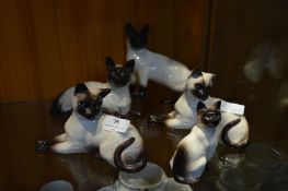 Beswick and Royal Doulton Figurines - Siamese Cats