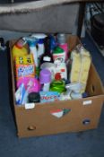 Box Containing Household Cleaning Products