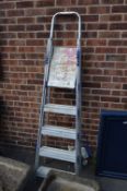 Four Tread Folding Aluminium Step Ladder