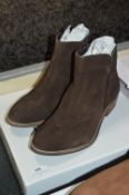 Silver Street Brown Suede Leather Boots Size:4