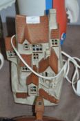 1970s Shelf Pottery Stoneware Pottery Table Lamp - Old Style House