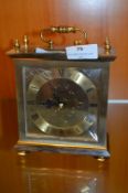Quartz Master West German Brass Mantel Clock