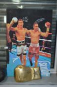 Canvas Photo Print Signed Luke Campbell and Tommy