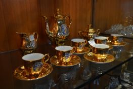 Gilt Decorated Tea Set 15 Pieces