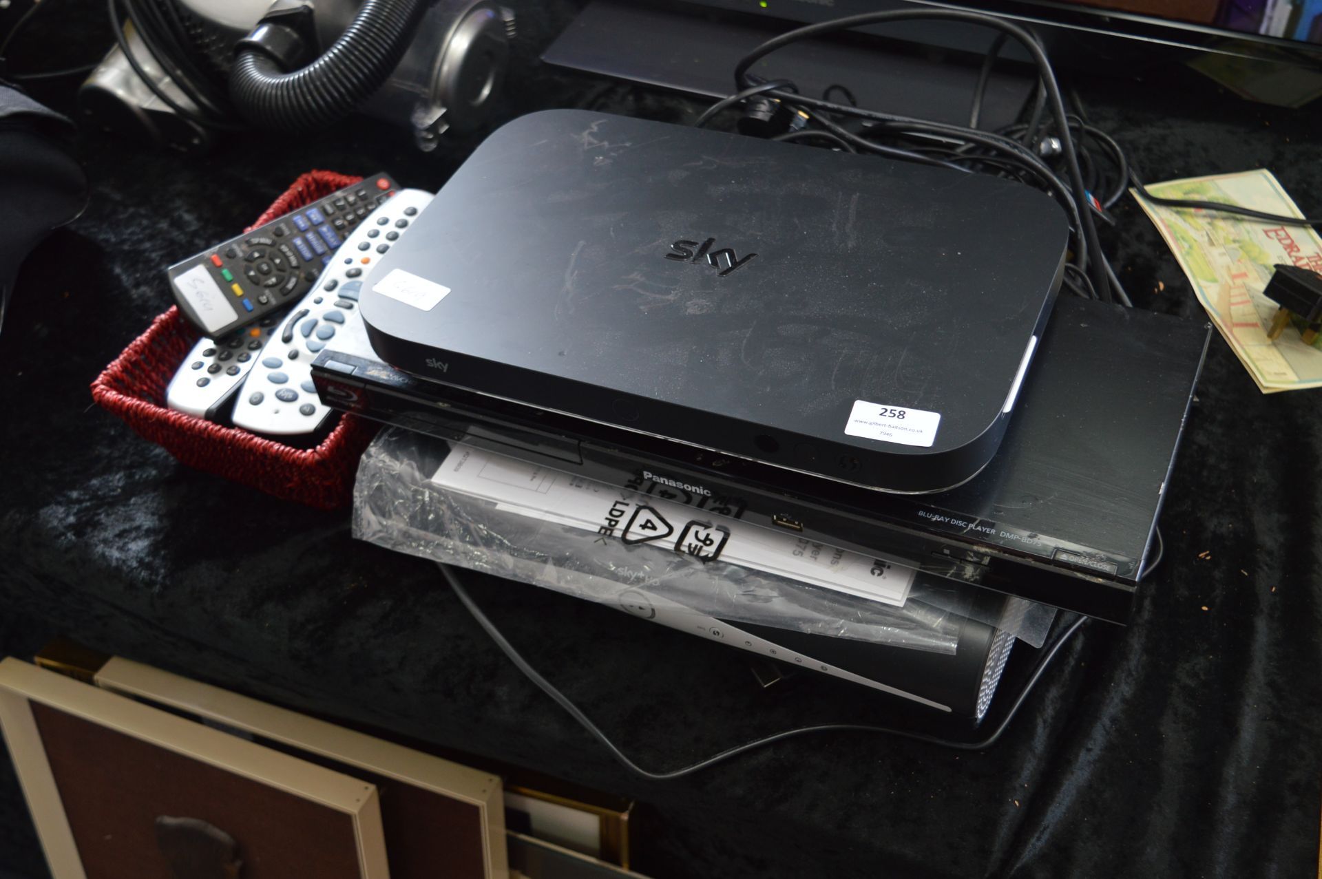 Panasonic Blu-ray Player and Two Sky HD Boxes