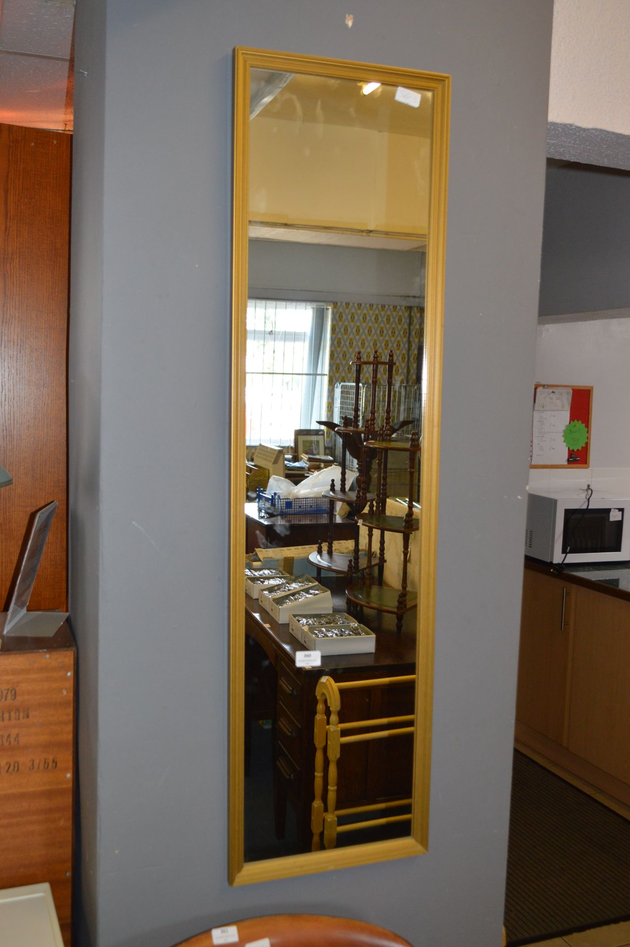 Gilt Framed Rectangular Wall Mirror