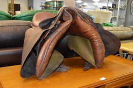 Brown Leather Horse Saddle