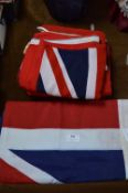 Three Union Jack Ensign Flags