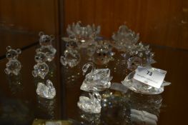 Swarovski Crystal Collection - Swans, Bears, Hedge