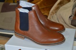 Silver Street Brown Leather Ankle Boots Size:6