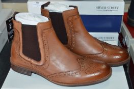 Silver Street Brown Leather Byron Style Ankle Boot