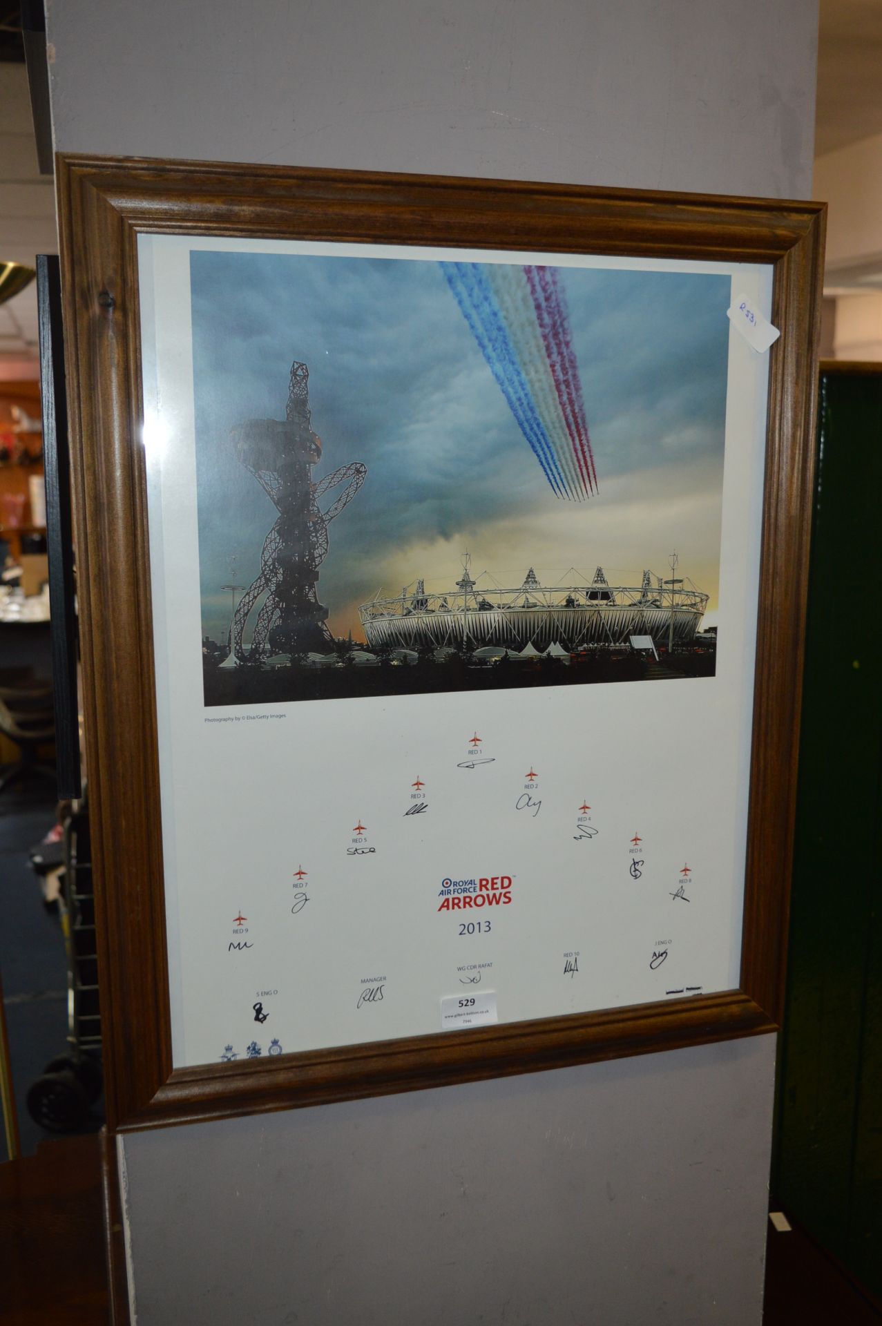 Framed Photo Print - Red Arrows 2013