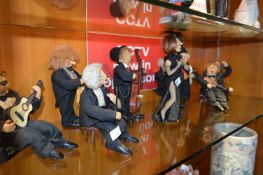 Nine Piece Figures Set of Musicians