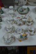 Part Tea Sets, Decorative Wall Plates, etc.