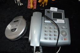 Vizufon Telephone and Portable CD Player