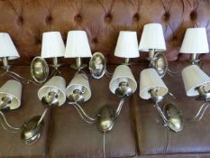 *Six Pairs of Wall Lamps