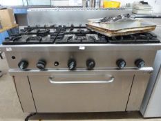 *Silko Six Ring Gas Range over Oven with Pans, etc