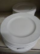 *Forty White Dinner Plates