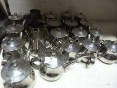 *Quantity of Stainless Steel Individual Teapots and