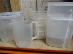 *Quantity of Plastic Storage Containers and a Jug