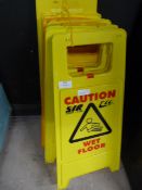 Seven Wet Floor Warning Signs