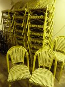 *Twenty Eight Stackable Cane Chairs